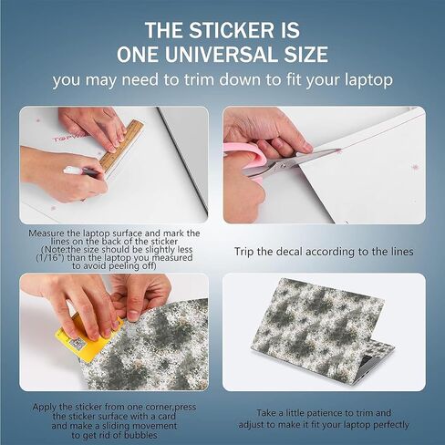 icolor Laptop Skin Sticker Decal 12 13 13.3 14 15 15.4 15.6 inch Personalized Universal Notebook Vinyl Skin Stickers Cover Art Decal Computer Protector in Saudi Arabia