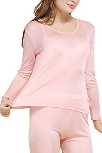 Grenasasilk Womens الحرير الطويل ملعب ملعب داخلي طويل Johns الحرير الحرير الحراري يضع طبقة قاعدة الطقس البارد طبقة قاعدة الطقس البارد in Kuwait