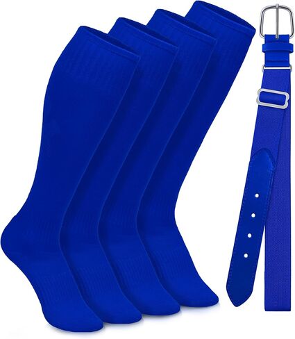 جوارب البيسبول البالغة للشباب والأحزمة مجموعة الجوارب الكوتة للبيسبول الحزام القابل للتعديل للشباب البالغين in Kuwait