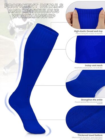 جوارب البيسبول البالغة للشباب والأحزمة مجموعة الجوارب الكوتة للبيسبول الحزام القابل للتعديل للشباب البالغين in Kuwait