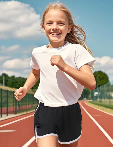 Booph 4 Packs Shorts Quick Dry Kids Athletic Athletic Running Dolphin Shorts مع جيوب in Kuwait