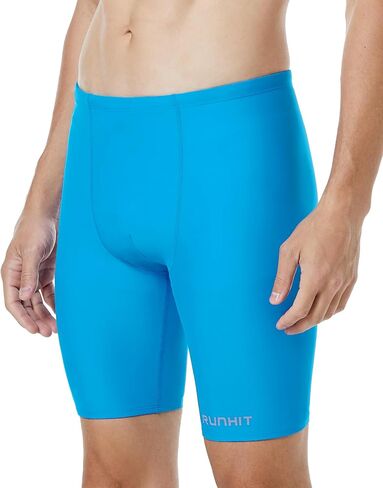 Runhit Men's Swim Jammers Competitive Swim Racing Team Swimsuit Quick Dry Athletic Swimming Shorts UPF 50+ in Saudi Arabia