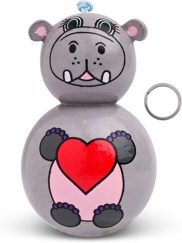 WYN Cute Animal Charm Keychain – Handcrafted Wooden Keychain for Women, Men & Kids – Unique Bag Charm, Gift or Car Decoration in Saudi Arabia