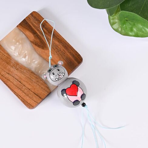 WYN Cute Animal Charm Keychain – Handcrafted Wooden Keychain for Women, Men & Kids – Unique Bag Charm, Gift or Car Decoration in Saudi Arabia