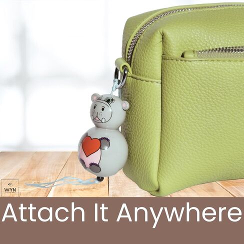 WYN Cute Animal Charm Keychain – Handcrafted Wooden Keychain for Women, Men & Kids – Unique Bag Charm, Gift or Car Decoration in Saudi Arabia