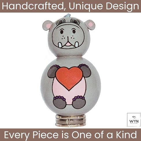 WYN Cute Animal Charm Keychain – Handcrafted Wooden Keychain for Women, Men & Kids – Unique Bag Charm, Gift or Car Decoration in Saudi Arabia