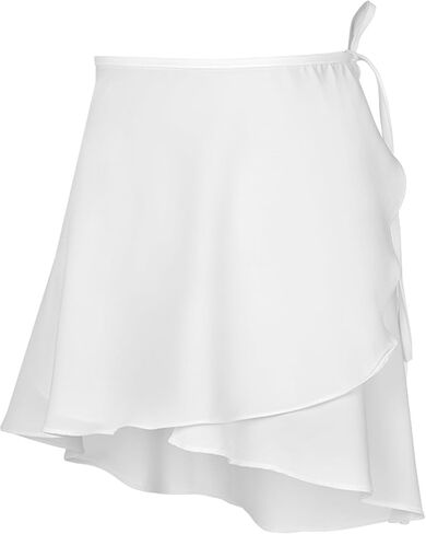 Dance Skirts for Women, Chiffon Gymnastics Ballet Wrap Skirt with Elastic Ties in Saudi Arabia