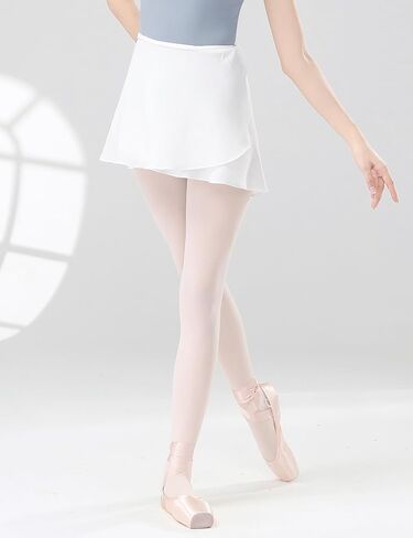 Dance Skirts for Women, Chiffon Gymnastics Ballet Wrap Skirt with Elastic Ties in Saudi Arabia