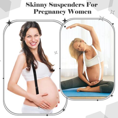 Janmercy 2 Pcs Hidden Suspenders for Women Pants Under Clothes 1" Width Thin X Back Ladies Suspenders for Jeans Undergarment in Saudi Arabia