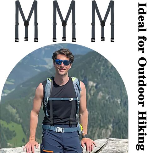 Suspenders Men,Men's Suspenders,Mens Suspender for Jeans,Suspender for Men Women for Dress Pants Hidden in Kuwait