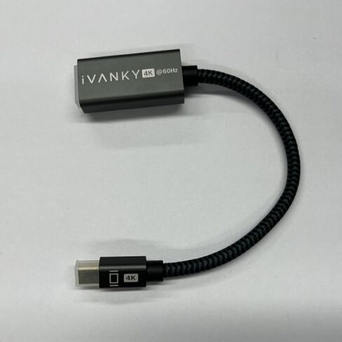 IVANKY Mini Displayport to HDMI Adapter [2-Pack, Super Slim, Nylon Braided] Mini DP to HDMI Adapter for Microsoft Surface Pro/Dock, Apple MacBook Air/Pro, Monitor, Projector and More -Space Grey in Kuwait