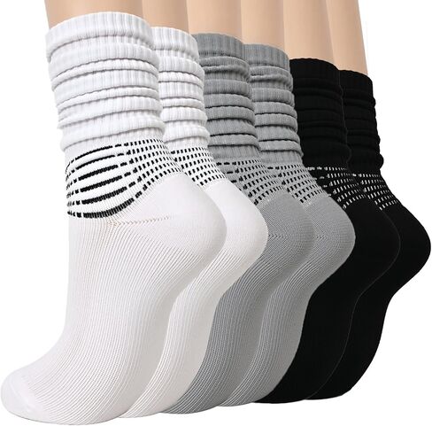 IRAMY Compression Socks for Women Scrunch Ankle Support Coolmax Wicking Running Cushioned Plantar Fasciitis Slouchy Sock in Saudi Arabia