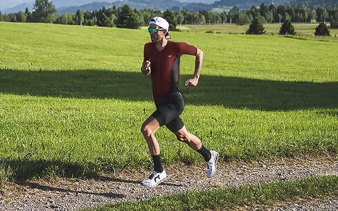 Triathlon Suits Mens,High Elasticity Breathable Quick-qrying Trisuit Race‌ Skinsuits Cycling Swimskin Bike Swim Run in Kuwait