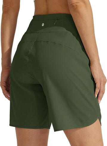 Willit Women's Athletic Running Shorts 5" Quick Dry Workout Hiking High Waisted Active Gym Exercise Zipper Pocket in Saudi Arabia