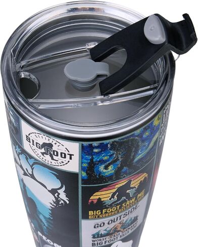 20 Oz Big foot Tumbler – Sasquatch Travel Cup for Men & Women, Funny Cryptid Coffee Mug, Big Foot Lover Gift, Keeps Drinks Hot & Cold in Saudi Arabia