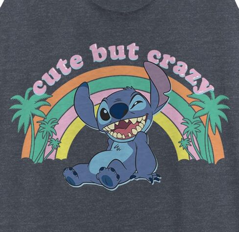 Disney Women's Lilo Stitch Selfie Tri-Blend Racerback Layering Tank in Saudi Arabia