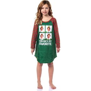 intimo elf The Movie Movie Girl's Smiling's My Christmas Sleep Lightgown المفضل