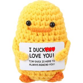 Mothers Day Mom Gifts for Mom Wife from Daughter Son Husband,Cute Handmade Crochet Duck for Grandma,Mother's Birthday Anniversary Present Ideas for Mother