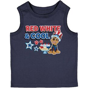 Tstars Chase Birth Boy Shirt Gifts for Boys 2nd 3rd 4th 5th Paw Patrol Tank Top Summer Toddler Super Sirles