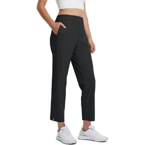 M Maelreg Women's Golf Pants مع جيوب Zip 7/8 في الكاحل تمتد للعرقات الخفيفة الوزن لصالح صالة أعمال المشي لمسافات طويلة الرياضية
