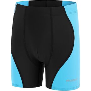 Runhit Boys Swim Jammers Square Leg Youth Competitive Swim Racing Team Swimsuits Athletic Quick Dry Swimming Shorts UPF 50+