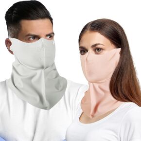 UV Sun Protection Face Mask UPF 50+ Neck Coverage 3D Breathable for Hiking