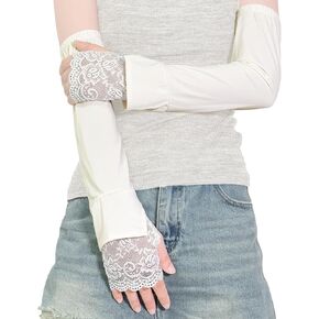 Sun protection Arm Sleeves for Women, Ice Cooling Compression Arm Sleeves for Sports Outdoor