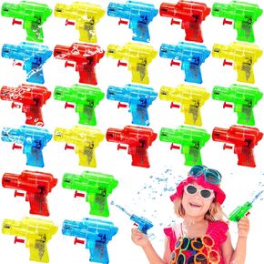 24 Pcs Mini Water Gun for Kids,Color Small Squirt Water Guns,Plastic Blasters for Beach Swimming Pool Toys,Summer Theme Party Favors,Outdoor Water Fighting Games Prop