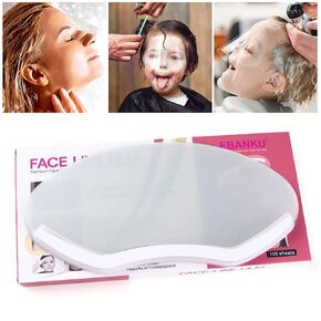 EBANKU Face Eye Shield, 50 Pcs Plastic Shower Shield Visor Eye Protector Makeup Protective Eyebrow for Adults Haircut Hairspray
