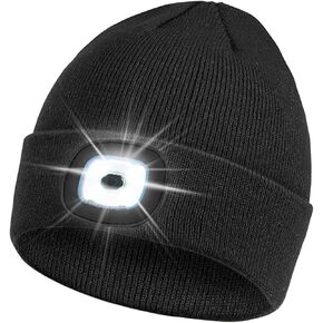 Fathers Day Dad Gifts from Daughter Son Wife,USB Rechargeable Unisex Knit Cap Gifts for Dad Stepdad Husband Grandpa Uncle Men