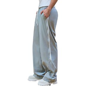 Susclude Mens Baggy Sweatpants Wide Leg Elastic Waist Track Pants Y2k Stretch Summer Casual Pants for 2025 Trendy Streetwear