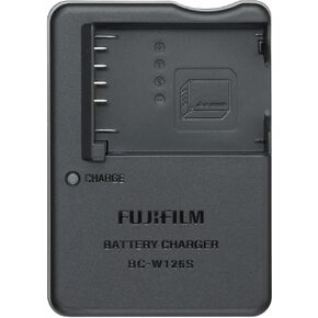 فوجي فيلم شاحن بطارية BC-W126S لبطارية ليثيوم ايون NP-W126S، اسود