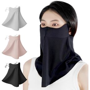 حماية الأشعة فوق البنفسجية قناع الشمس مع تغطية الرقبة تصميم التنفس للأنشطة في الهواء الطلق