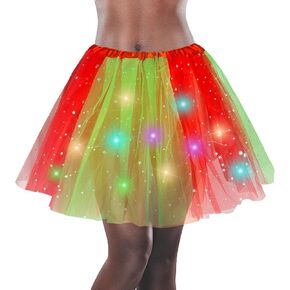 LED Tutu Skirt - Sparkly Layered Tulle Tutus for Women's Party Costume