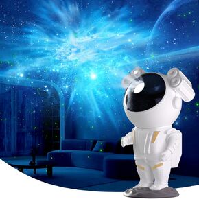 جهاز عرض Galaxy ، Tiktok رائد فضاء NIBULA LIGHT ، توقيت التحكم عن بُعد ورأس مغناطيسي 360 درجة ، أضواء النجوم لغرفة النوم ، ديكور غرفة الألعاب