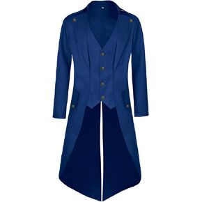رجال القراصنة معطف steampunk سترة tailcoat السترة عصر النهضة الهالوين زي هاتر
