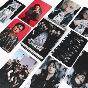 55 PCS عالي الدقة Stray Kids Kids Giant Photocards ، Perfect Kpop Skz Photocards ، Straykids ألبوم بطاقات الصور ، مجموعة بطاقات Stray Kids Merch Lomo ، بطاقات Skz Merch Lomo ، هدية للبنين والبنات