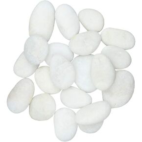 White River Rocks for Painting – 20 Big Rocks, 2" - 3.5" Inch Flat Smooth Stones, about 6 LB. of Craft Rocks for Rock Painting, Kindness Stones, Painting Rocks Supplies for Adults and Kids