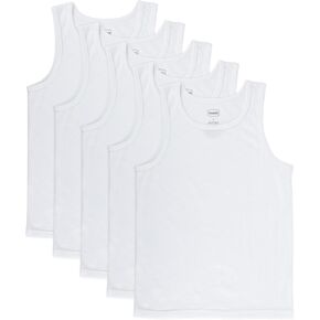 TRIMFIT Basics Boys' 5 Pack Color A-Shirt Tank Top Undershirts