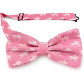 Pensee Horse Racing Bow Tie Men Horse Animal Men's Men's Bowtie 4.7 Inch (12cm) الجدة الاحتفالية