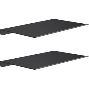 Metal Little Floating Shelves Mini Small Wall Shelf 8 Inch Pack of 2, Black