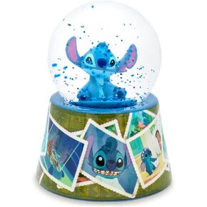 Disney Lilo & Stitch Vintage Photos Mini Light-Up Snow Globe for Adults with Glitter | 3 Inches