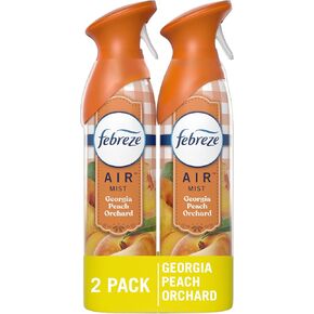 رذاذ معطر الهواء Febreze ، رذاذ غرفة مكافحة الرائحة ، Georgia Peach Orchard رائحة ، 8.8 أوقية ، 2 العد