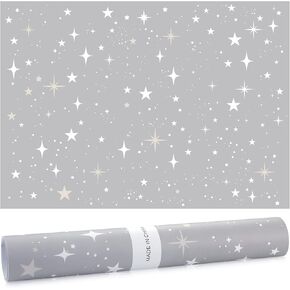 Thenshop 30 Sheets Fragrant Drawer Liners for Dresser, Talcum Powder Scented Paper Liner 19.5 x 14 Inches Star Pattern Non Adhesive Drawer Paper Liner for Home Shelf Closet Cabinet