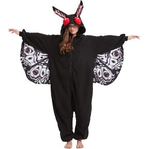 Mothman Costume Mothman Onesie Pajamas Halloween Cosplay Unisex Party Costume