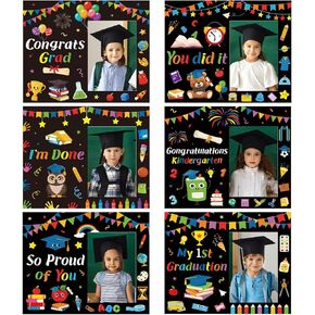 24 PCS رياض الأطفال ، إطارات صور ما قبل الروضة ، صورة الورق ، إطار الصورة الأولى لورقة التخرج ، هدايا التخرج من إطار التخرج للأطفال