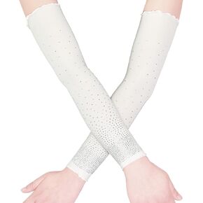Sun protection Arm Sleeves for Women, Ice Cooling Compression Arm Sleeves for Sports Outdoor