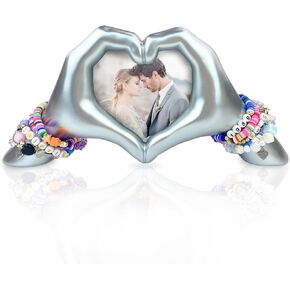 Unique Heart Hands Sculpture with Picture Frame - Romantic Wedding,Anniversary and Engagement Gift Idea for Couples, Women,Wife