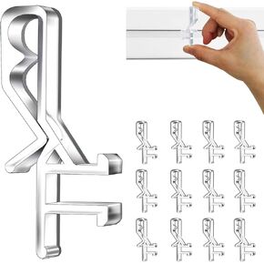 مقاطع فولانس قناة مخفية ، 1-7/8inch مقاطع بلاستيكية شفافة للفقد مع أخدود في الخلف (24 ٪)