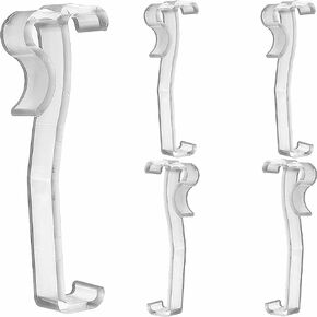 مقاطع Valance 6pcs 2-1/2 '' Window Clip Hidden Clip البلاستيك الشفهي للستائر الأفقية